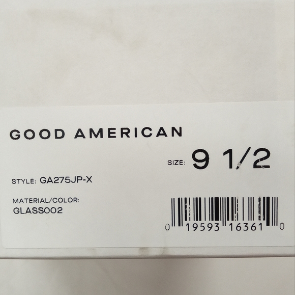 NIB Good American Cinder F*ckin'-Rella Pointy Toe Pumps in Glass Sz. 9.5 - Picture 7 of 10